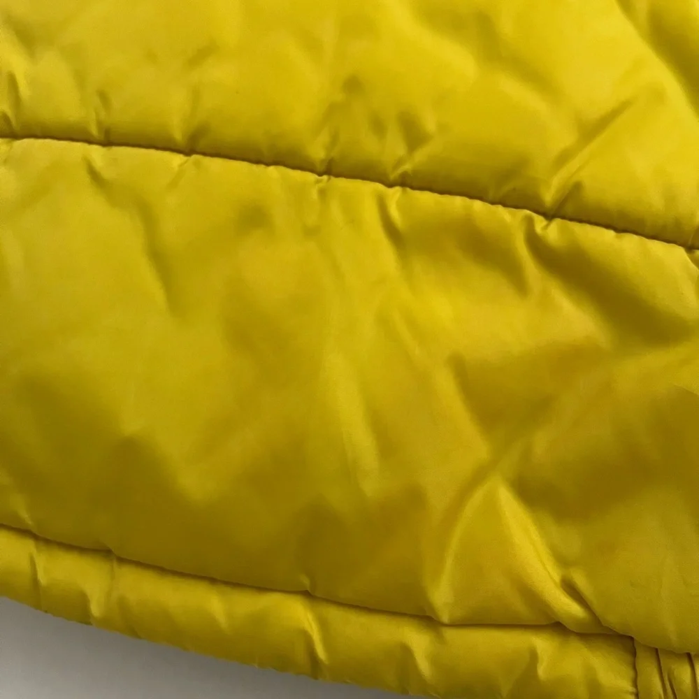 Tommy Hilfiger Kids Yellow Puffer Jacket with Navy blue  and White Panels